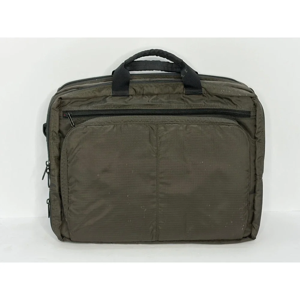 Nomadic den@ow.nomadic Messenger Bag Olive Green Ripstop Nylon Laptop Case